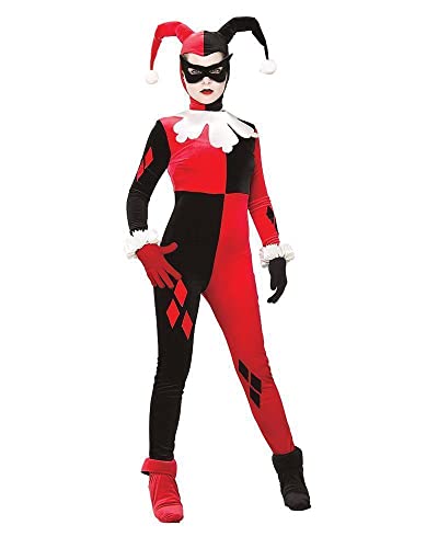 Rubie's Offizielles Damen-Kostüm "Hofnarr Harley Quinn", Overall-Schnitt, Gr. M