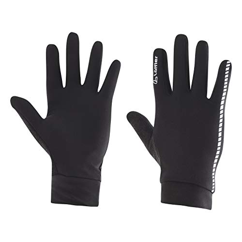 LÖFFLER Thermo Gloves Handschuhe, Black, 8-8,5
