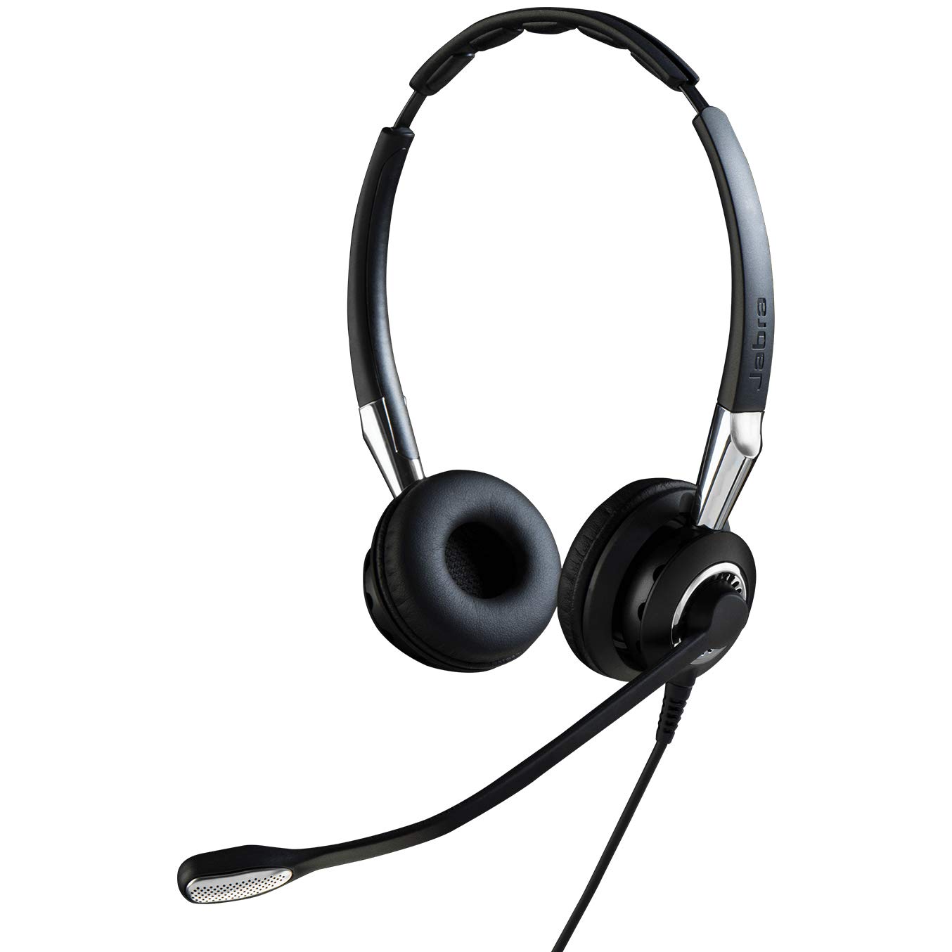 Jabra Biz 2400 II USB-A BT UC On-Ear Stereo Headset - Unified Communications optimierter Noise-Cancelling Kabel-Kopfhörer mit HD Voice und Bluetooth Bedieneinheit