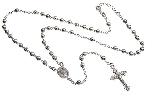 Rosenkranz Alejandro, Rosenkranzkette 925 Silber, Länge wählbar von 49-89cm