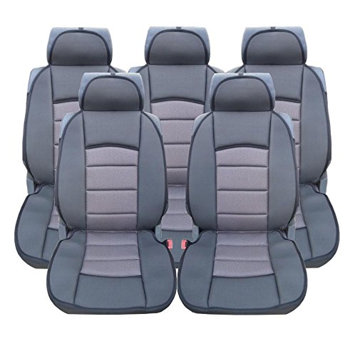 5x Sitze LUX Grau Autositzauflage Auflage Autositz Schutz Sitzschutz