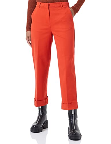 Sisley Damen Trousers 4K2Z55CW6 Pants, Red 1W4, 44