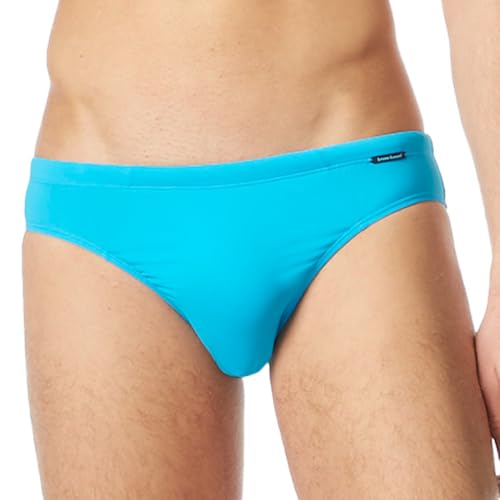 bruno banani Herren Mini Wave Line 2.0 Schwimm-Slips, türkis (türkis 0225), Large (Herstellergröße: L)