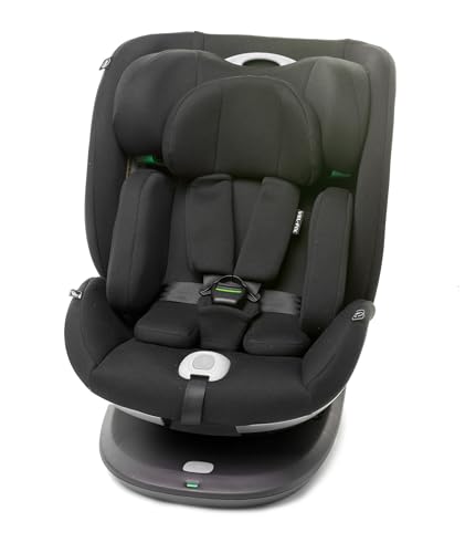 VEL-FIX RWF kindersitz I-size (40-150 cm) Autositze Kinderautositze ISO-FIX (0-36 kg) 360 Grad drehbar (Schwarz)
