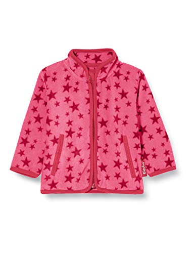 Playshoes Unisex Kinder Fleece-Jacke Outdoor-Oberteil, pink Sterne, 104