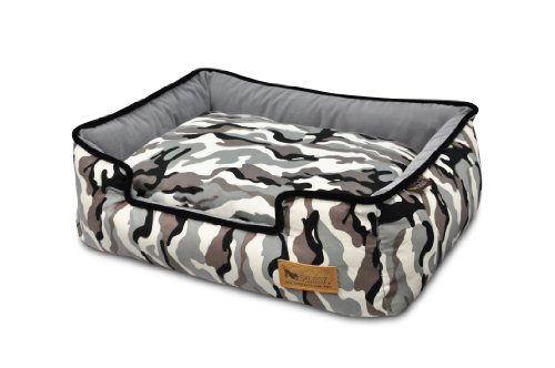 P.L.A.Y. – Pet Lifestyle & You PY3003ALF Lounge Bett Camouflage, L, weiß