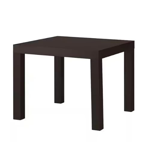 SAAKO Beistelltisch mit Akzent Tisch Couchtisch Beistelltisch Sofatisch Teetisch 55x55cm Weiß Schwarz (Color : Schwarz)