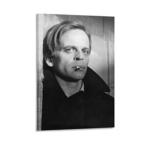 AIPHE Leinwand Bilder Klaus Kinski Deutscher Schauspieler Cool Poster Dekoration Wohnzimmer Schlafzimmer Malerei 60x90cm Kein Rahmen