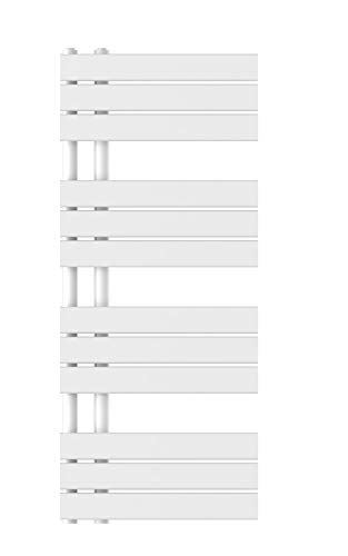 EISL BHKWZ51 Badheizkörper, Handtuchwärmer, Handtuchheizkörper, Seitenanschluss, 120 x 50 cm, 610W, Weiß, 50 x 120 cm