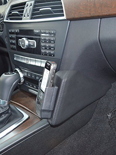 KUDA 091845 Halterung Kunstleder schwarz für Mercedes C-Klasse (W204/S204) ab 04/2010 bis 2015 (Facelift)