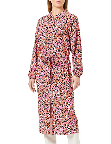 SIRUP COPENHAGEN Women's Floral Shirtdress Casual Dress, Chateau Rose, medium