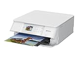 Epson Expression Premium XP-6105 3-in-1 Multifunktionsgerät Drucker (Scannen, Kopieren, WiFi, Duplex, 6,1 cm Display, Einzelpatronen, 5 Farben, DIN A4), weiß