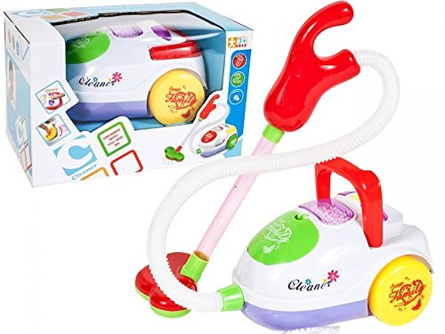 Premium Kinderstaubsauger Cleaner Spielzeug Staubsauger für Kinder - Soundeffekte - Saugfunktion - Schmutz-Bällchen