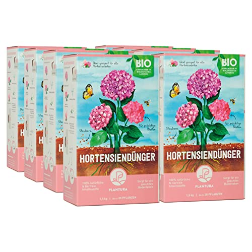 Plantura Bio Hortensiendünger mit 3 Monaten Langzeitwirkung, 12 kg für prächtige Hortensien in Beet & Topf, Bio-Qualität, gut für den Boden, unbedenklich für Haus- & Gartentiere