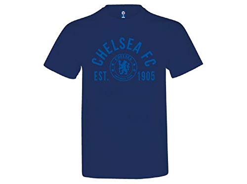 Chelsea Established T Shirt Navy Adults L L