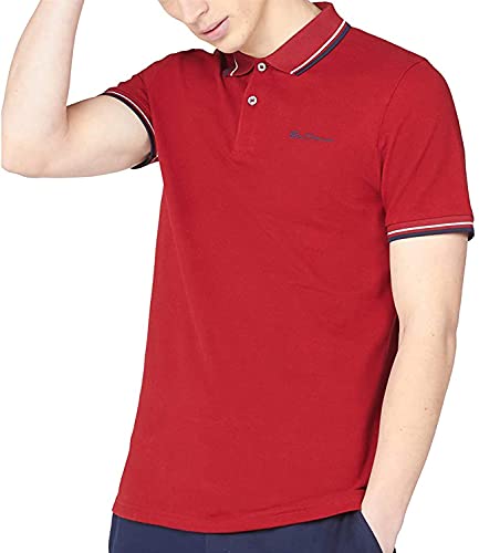 Ben Sherman Herren Signature Polo Poloshirt, Rot (Red 550), X-Large