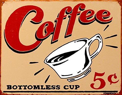 Desperate Enterprises Kaffee Coffee BLECHSCHILD USA NEU GROÃŸ 41x31cm S1196