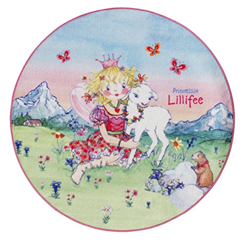 Kinderteppich »LI-102«, Prinzessin Lillifee, rund, Höhe 2 mm, Rund