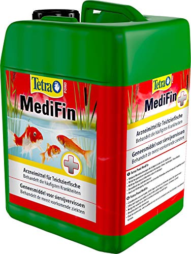 Tetra Pond MediFin (universell wirkendes Arzneimittel für alle Gartenteichfische, hilft effektiv und schnell gegen Hautparasiten und bakterielle Hautinfekte), 3 Liter Flasche