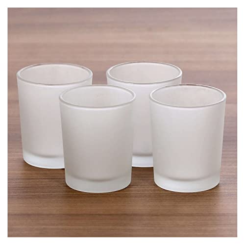 gefrostete Teelichtgläser hoch für 40mm Teelichter Votivglas Windlicht Teelicht, Größe:50er Set