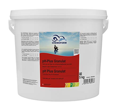 Wellsapool pH-Heber pH-Plus Granulat pH-Hebung Pool Whirlpool pH-Wert Regulierung 5 kg Eimer