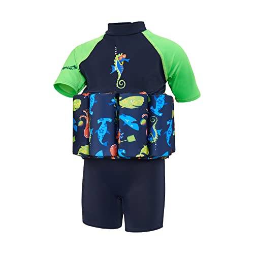 Konfidence Float Suit Schwimmhilfe für Kinder, Größe:1-2 Jahre, Design:Seabisket