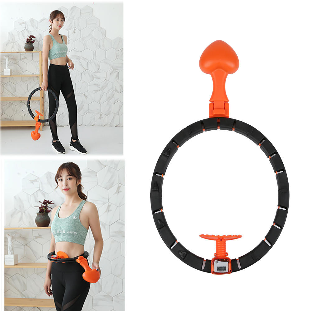 Abnehmbarer 360 ° umgebender intelligenter Schlankheits-Fitnessring Yoga Ringzähler Magnetmassage-Trainingsgeräte Fitnes