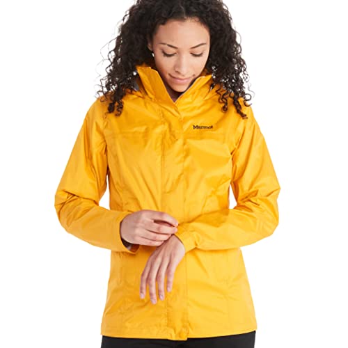 Marmot Damen Wm's PreCip Eco Jacket Hardshell Regenjacke, Wasserdicht, Winddicht & Atmungsaktiv, Solar, XL