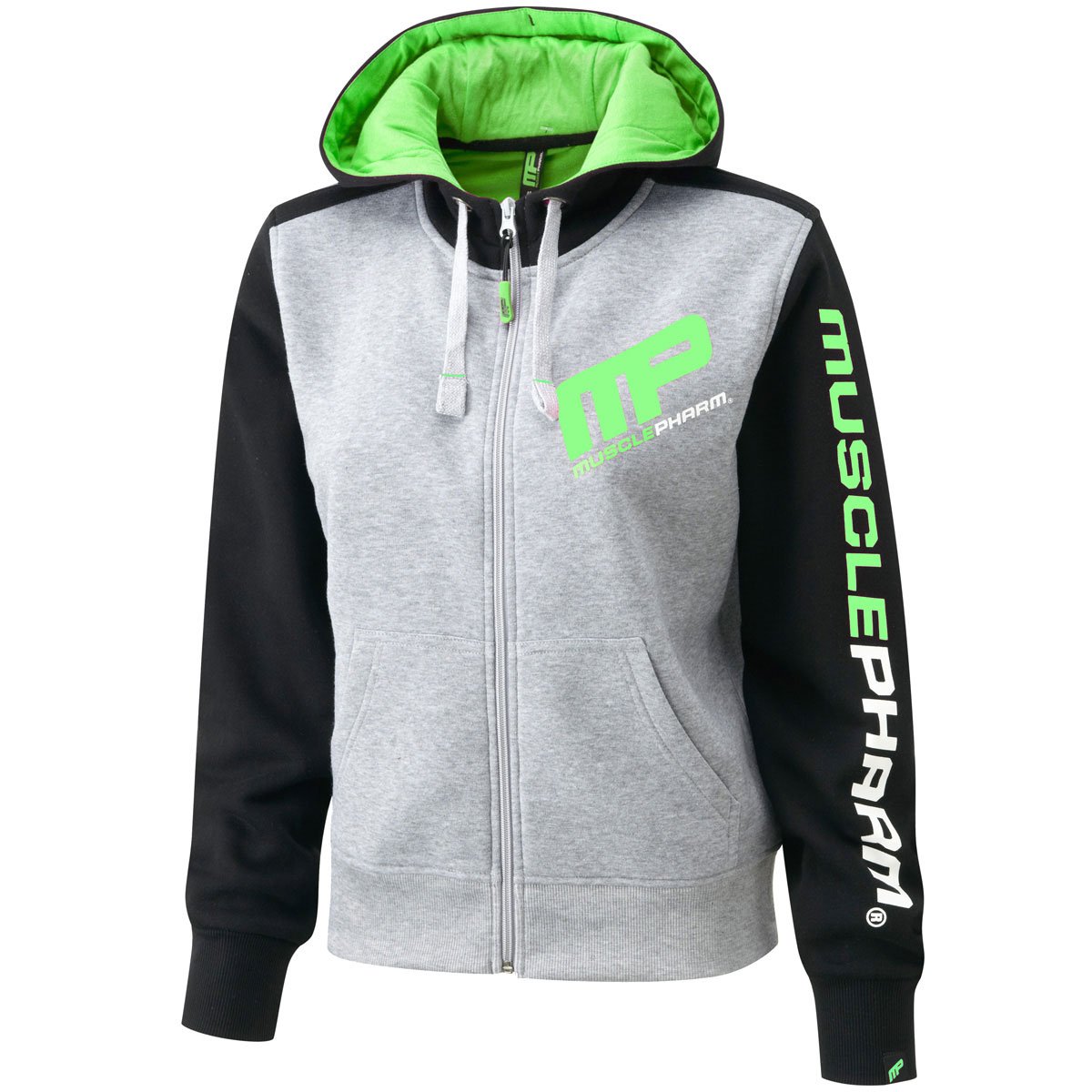 MusclePharm Damen Textilbekleidung Ladies Hooded Top, Green, XS