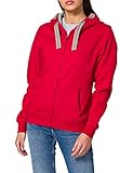 HRM Damen Jacket F hoodie, Rot, S EU