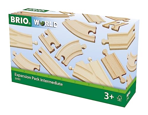BRIO World 33402000 - Mittleres Schienensortiment
