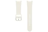 Samsung Sport Band (M/L) ET-SFR94 für die Galaxy Watch6 | Watch6 Classic, Uhrenarmband, Sport Armband, Armband Damen, Original Armband, Fluorkautschuk, elastisch, langlebig, guter Sitz, Cream