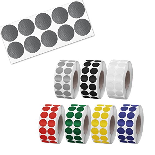 Gewebeklebepunkte Klebepunkte aus Gewebeband | 30 mm rund | Farbe frei wählbar | silber grau 500 Stück