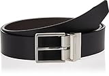 Calvin Klein Herren FORMAL REV.ADJ. Belt 3.5CM Gürtel, Schwarz (Black/Brown 910), 672 (Herstellergröße: 80)