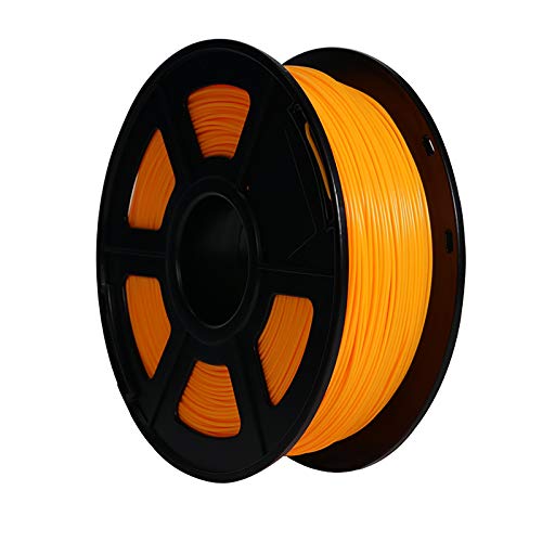 3D-Druckerfilament PLA-Filament 1,75 Mm Nicht Verwickeltes PLA-Filament 1 Kg Spulendruckmaterial Maßgenauigkeit +/- 0,03 Mm Geeignet Für FDM 3D-Drucker, Grünes Und Orangefarbenes PLA(Color:Orange)