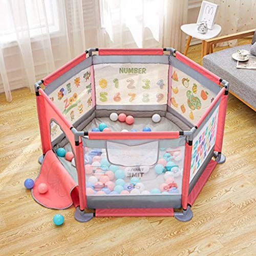 Home Indoor Zaun Baby Zaun Seiten PlaygrounSafety Schutzzaun Spielzeug Haus (Gr??e: 140x140x65cm)