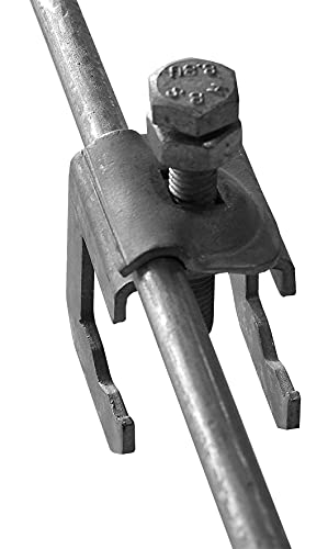 Armierungsklemme M10 flach 30 mm oder rund 8-10 mm für Baustahl 6-22 mm, verzinkt (20)