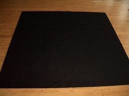 Teppich Unterlage für Drumset schwarz 2m x 2m Schlagzeugteppich