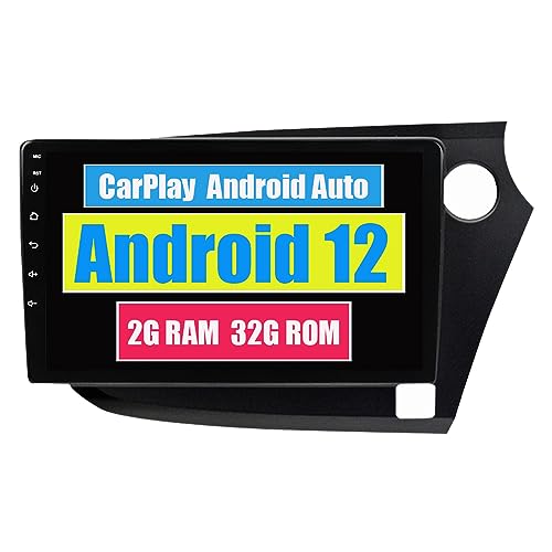 RoverOne Autoradio für Honda Insight 2009 2010 2011 2012 2013 014 mit CarPlay Android Auto Multimedia Player GPS Navigation Touchscreen Bluetooth WiFi (für Rechtslenker)