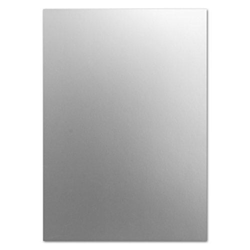 30 Stück Bastel-karton - Bastelbögen A4 - Silber metallic - DIN A4 - stabile 250 g/m² - Einzelkarte - Einladung