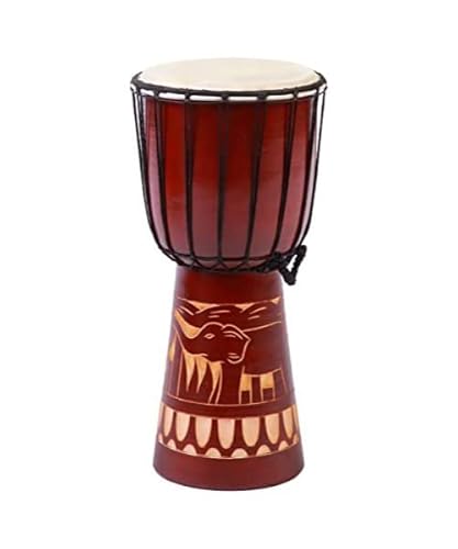 40cm Djembe Trommel Bongo Elefant Holz A2