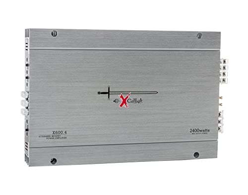 Excalibur X600.4 4-Kanal-Stereoverstärker (2400 W, Variabler Crossover, 2 Ohm)