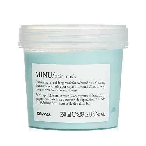 Davines MINU Hair Mask 250ml - Aufhellende und regenerierende Maske für coloriertes Haar - New pak 2022