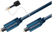 clicktronic Toslink Digital-Audio Anschlusskabel [1x Toslink-Stecker (ODT) - 1x Toslink-Stecker (ODT)] 20 m Blau