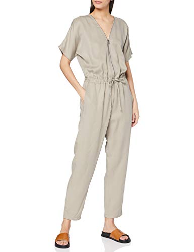 French Connection Damen AIRIETTA Lyocell Jumpsuit Overall, walnuss, 42