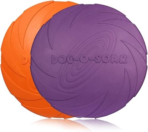 PETCUTE Hundefrisbee Hund Scheibe Hundespielzeug Frisbee Disc für Hunde 2 Stück ø 18 cm