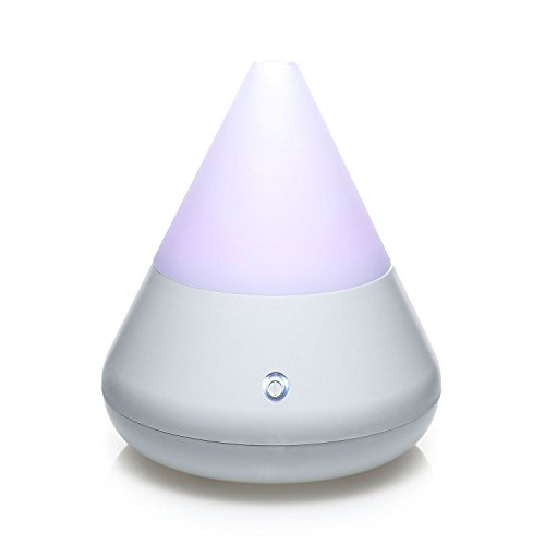 pajoma Aroma Diffuser, Ultraschall Luftbefeuchter mit LED Licht, Humidifier Aromatherapie Diffusor (Weiss)