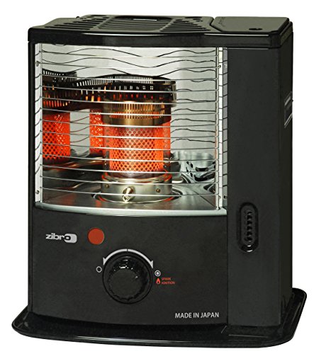 ZIBRO RS-122, Tragbarer mechanischer Ofen, japanische Spitzenleistung, heizt bis zu 32 Quadratmeter, keine Installation erforderlich, Leistung 2200 W