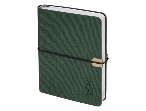 Liderpapel A5-Tagebuch, A5, 2024, grünes Papier, 70 g
