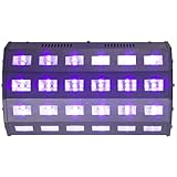 Ibiza - LED-UV24 - UV-Effektlampe mit 24 LEDs zu je 3W, Schwarzlicht - Schwarz
